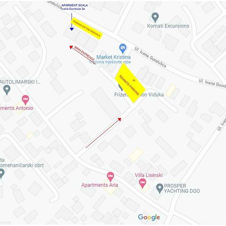 Apartman Scala Zara Esterno foto